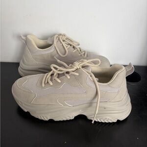 Call It Spring Cream Women's Platform Sneakers